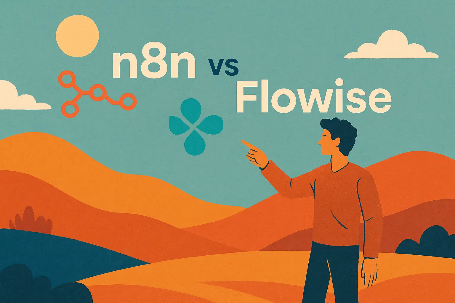 Comparison between n8n and Flowise for LLM workflow automation