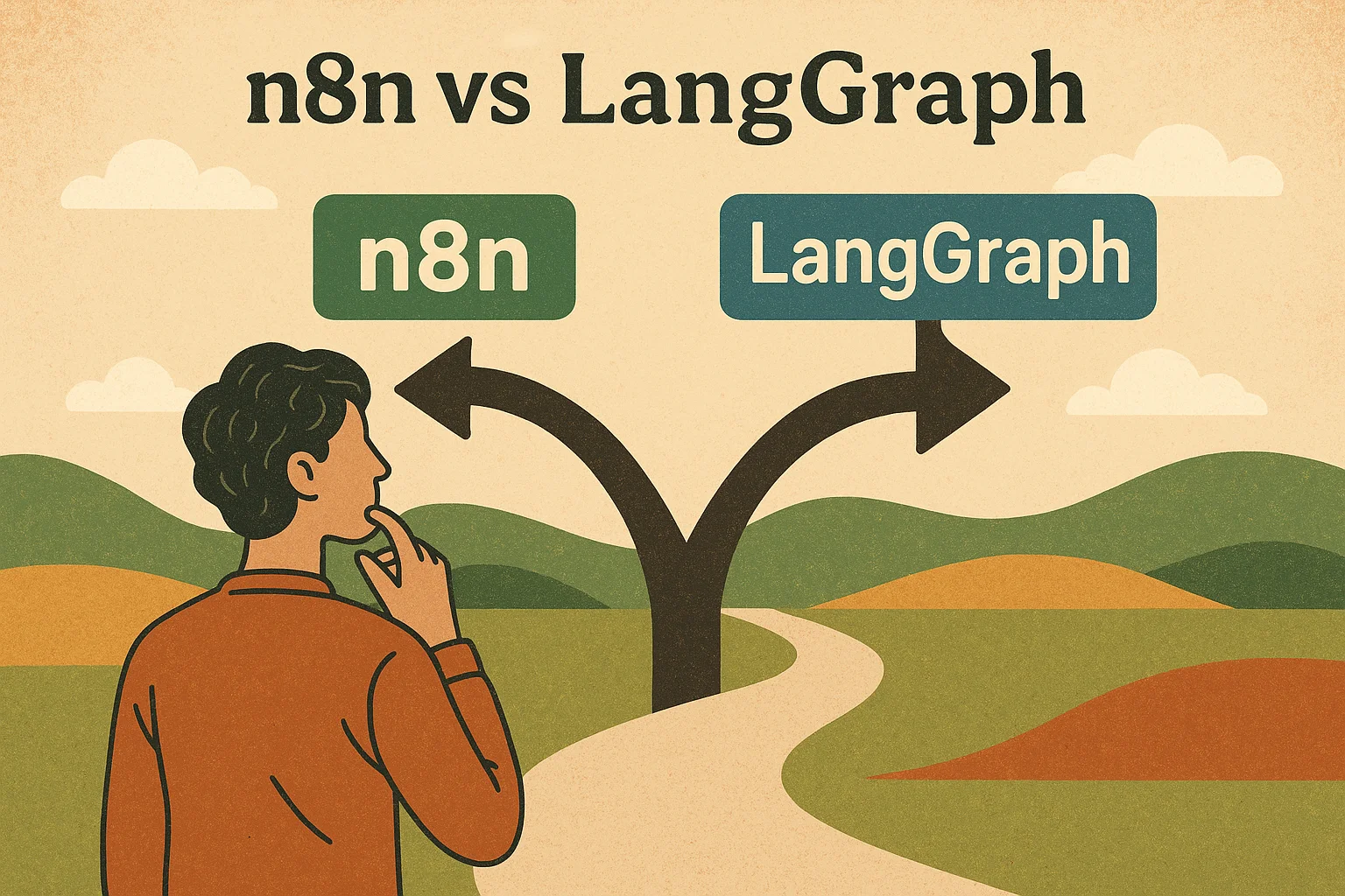 Comparison between n8n and LangGraph for LLM workflow orchestration